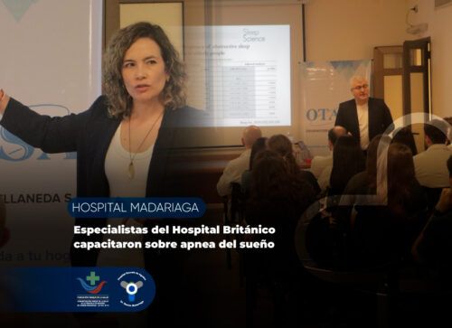 Especialistas del Hospital Británico capacitaron sobre apnea del sueño en el Hospital Madariaga