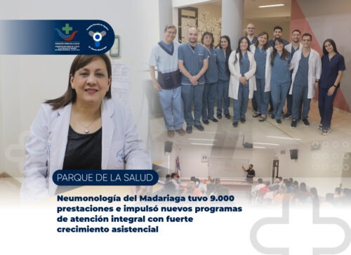 Neumonología del Madariaga tuvo 9.000 prestaciones e impulsó nuevos programas de atención integral con fuerte crecimiento asistencial